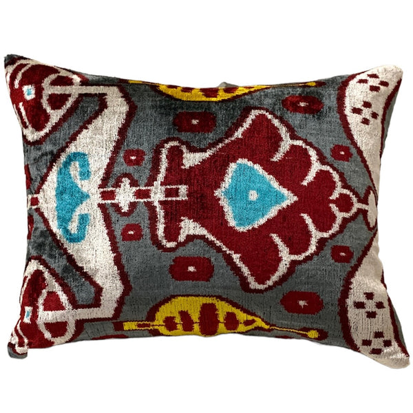 Silk Velvet Cushion N. 453 - Slate
