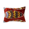 Silk Velvet Cushion N. 649 - Red