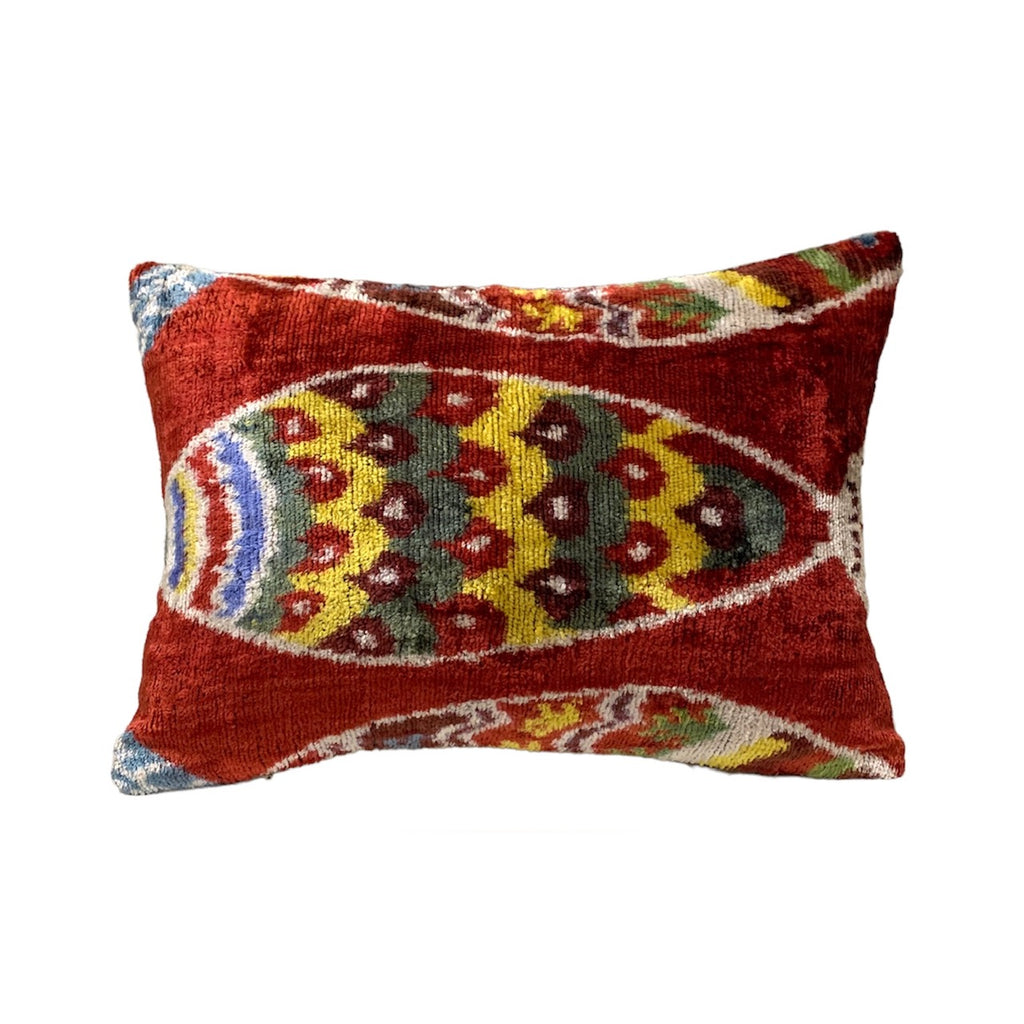 Silk Velvet Cushion N. 649 - Red