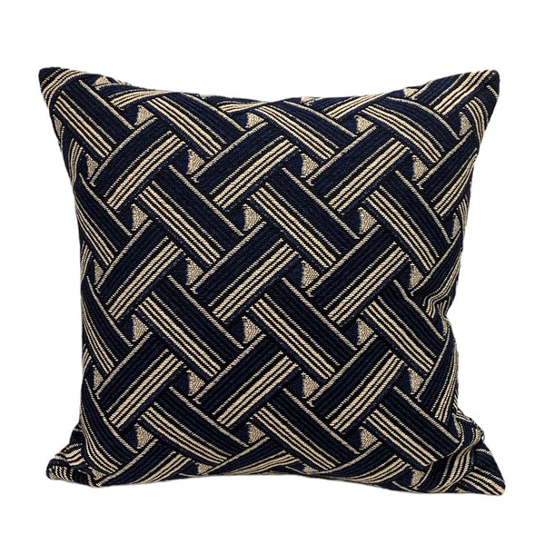 Strata Weave Cushion - Blue