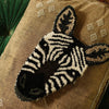 zebra head rug