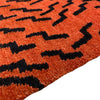 close up tibetan inspired rug at details by mr k