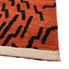 reverse tibetan inspired tiger stripe rug at details by mr k