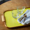 Ribbed Serving Tray - Gold + Colors