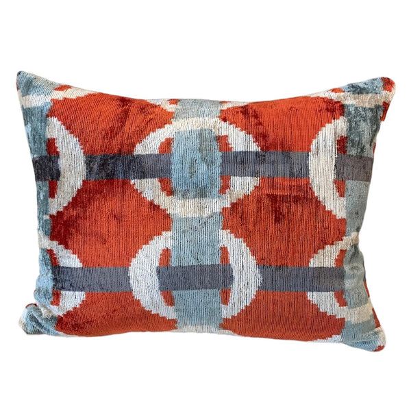 Silk Velvet Cushion N. 381 - Orange