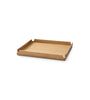 Airy Teak Tray with Leather Insert