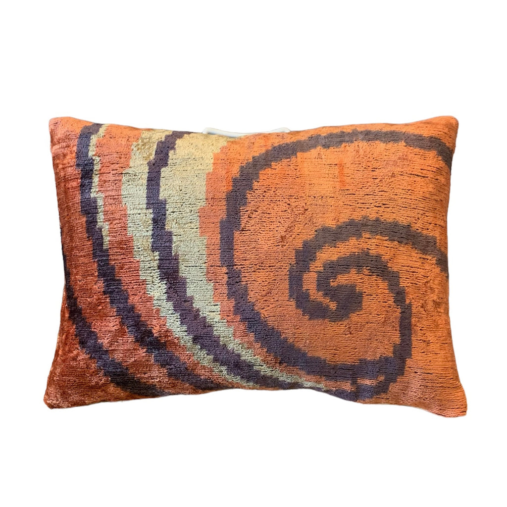 Silk Velvet Cushion N. 502 - Coral