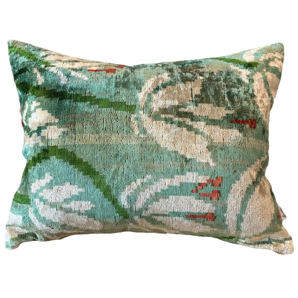 Silk Velvet Cushion N. 643 - Seafoam