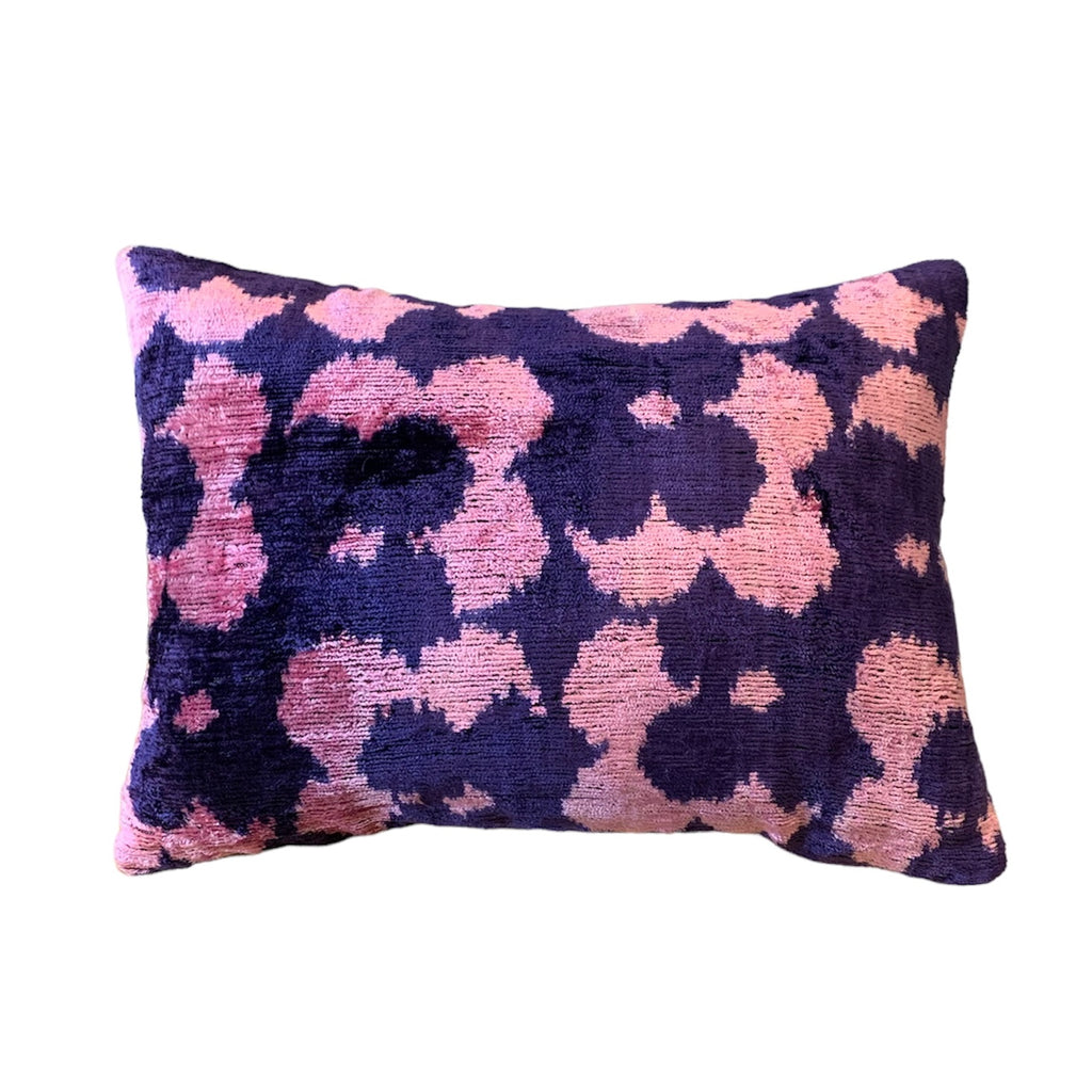 Silk Velvet Cushion N. 687 - Purple