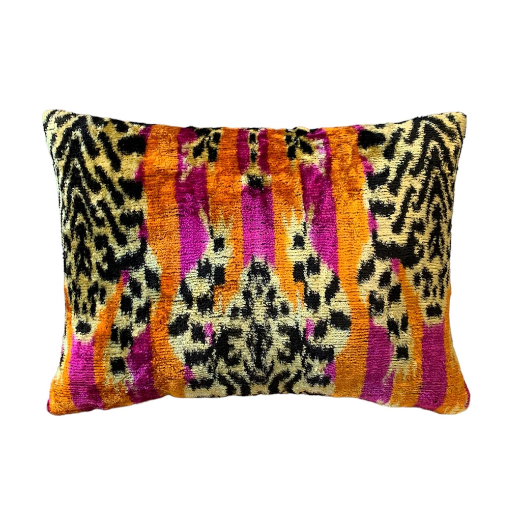 Silk Velvet Cushion N. 693 - Orange