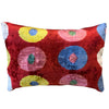 Silk Velvet Cushion N. 706 - Dark Red