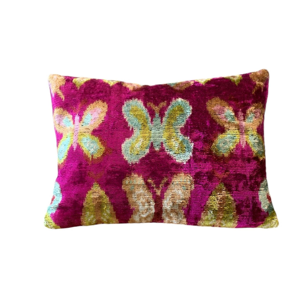 Silk Velvet Cushion N. 710 - Butterfly