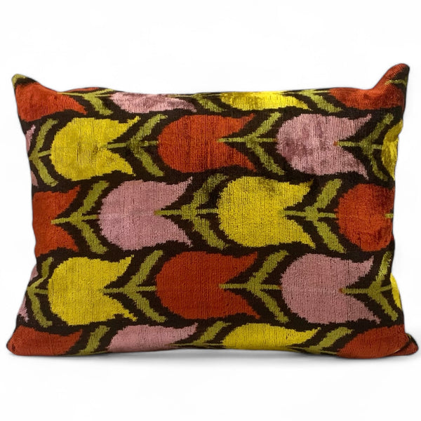 Silk Velvet Cushion N. 736 Tulips