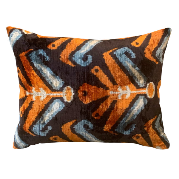 Silk Velvet Cushion N. 760 - Black