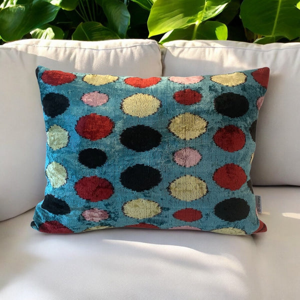 Silk Velvet Cushion N. 772 - Sky Blue