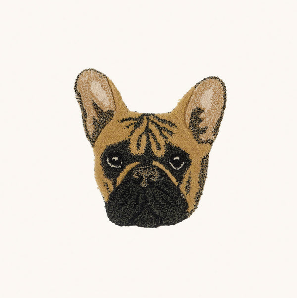 French Bulldog Head Rug