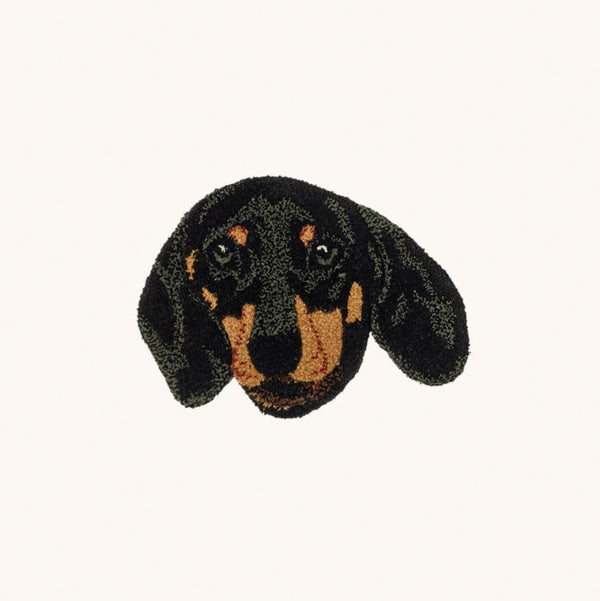 Dachshund Dog Head Rug