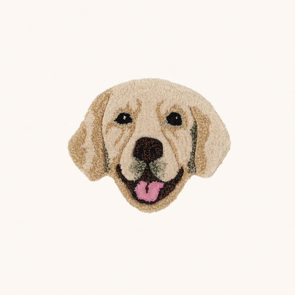 Labrador Retriever Dog Head Rug