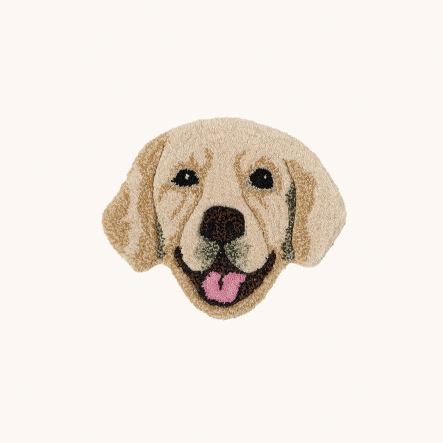 Labrador Retriever Dog Head Rug