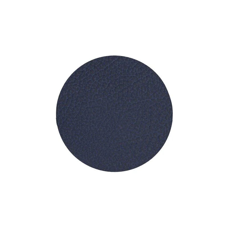 Curve Leather Placemats - Navy Blue