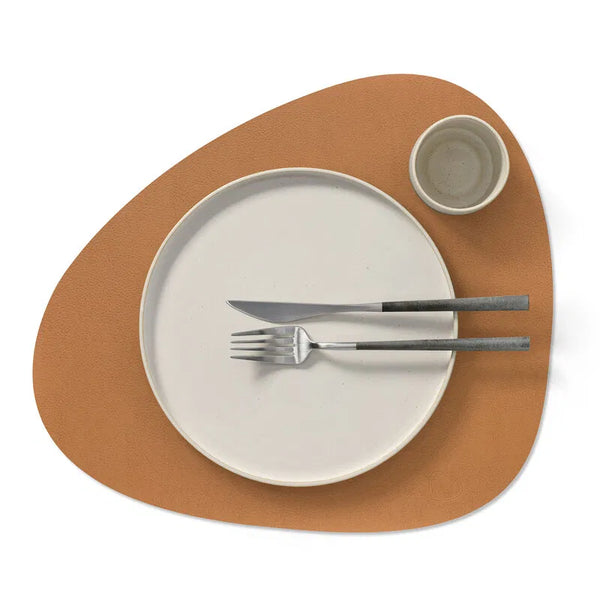 Curve Leather Placemats - Serene Nature
