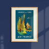 Poster - Air France Amerique du Nord