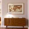 Poster - Air France Planisphere (Creme)