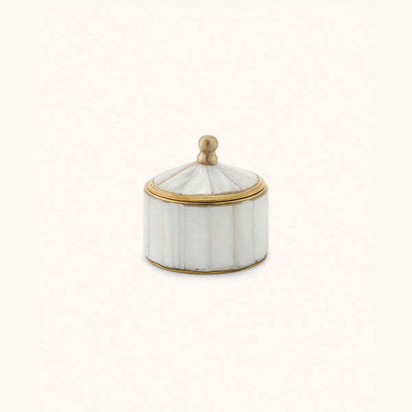 Chelsey Pearly Brass Box