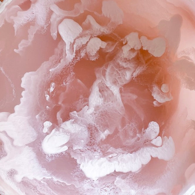 pink resin at details by mr k
