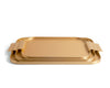 Ribbed Serving Tray - Gold