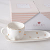 Hearts Espresso Cup & Saucer Set