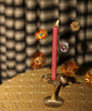 Hailey Hibiscus Brass Candle Holder