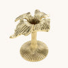 Hailey Hibiscus Brass Candle Holder