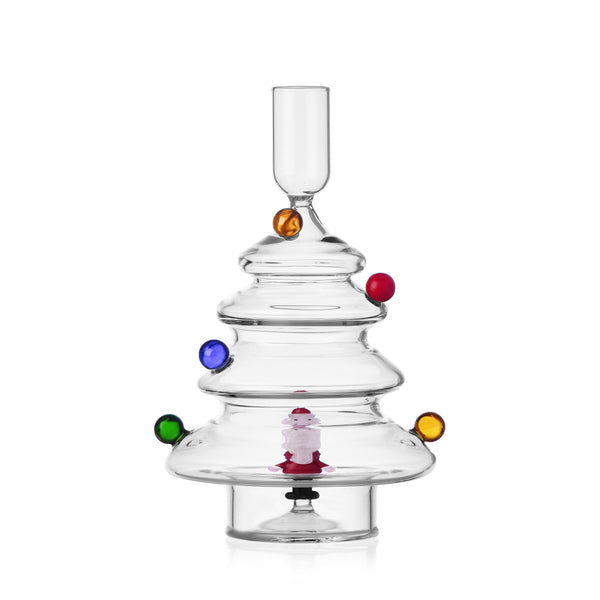 Christmas Tales Candle Holder - Santa