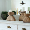 vintage bijani wood candle holder at details by mr k