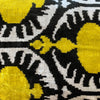 Silk Velvet Cushion N. 705 - Ikat Yellow