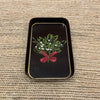 Handpainted Iron Tray - Holiday Misteltoe