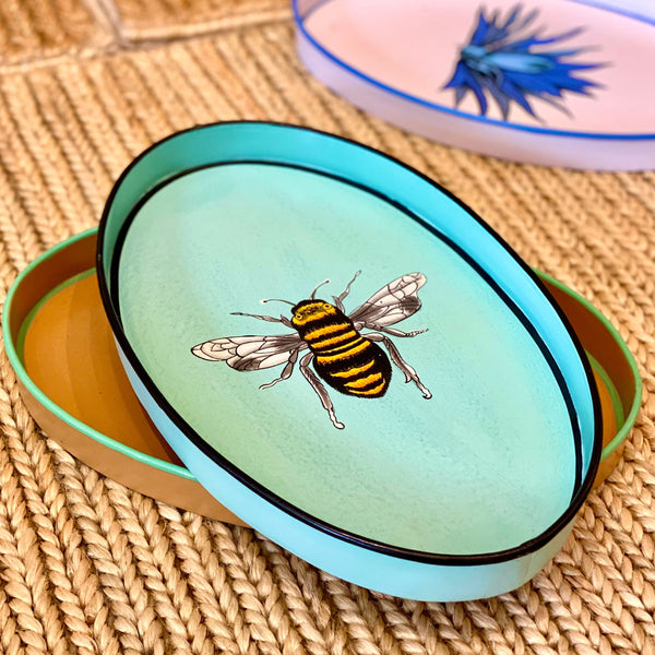 Handpainted Iron Tray - BumbleBee