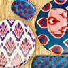 Ikat Round Trays