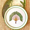 Handpainted Iron Tray - Tropical Leaf