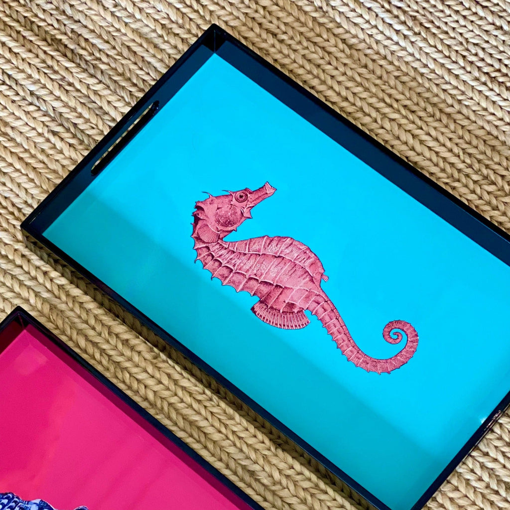 Lacquer Tray - Seahorse