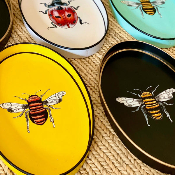 Handpainted Iron Tray - BumbleBee