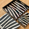 Zebra Lacquer Trays