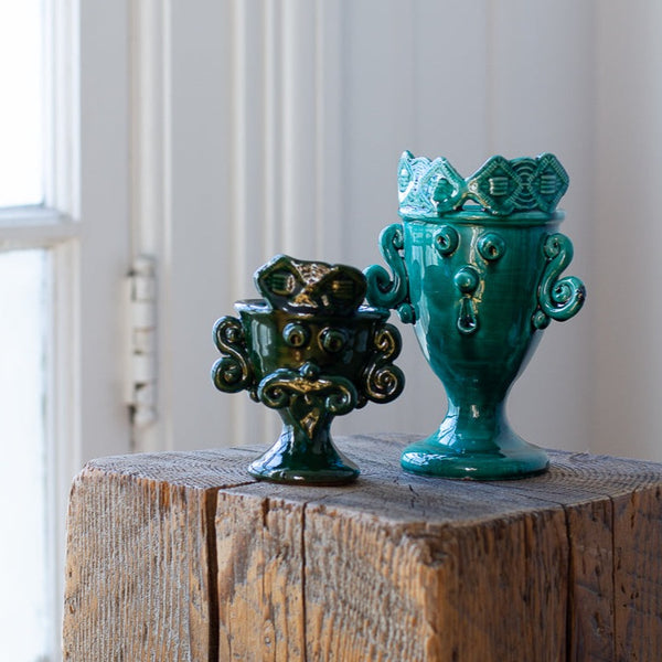 Sicilia Moor Head Vase - Set of 2