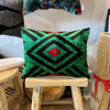 Silk Velvet Cushion N. 682B - Emerald