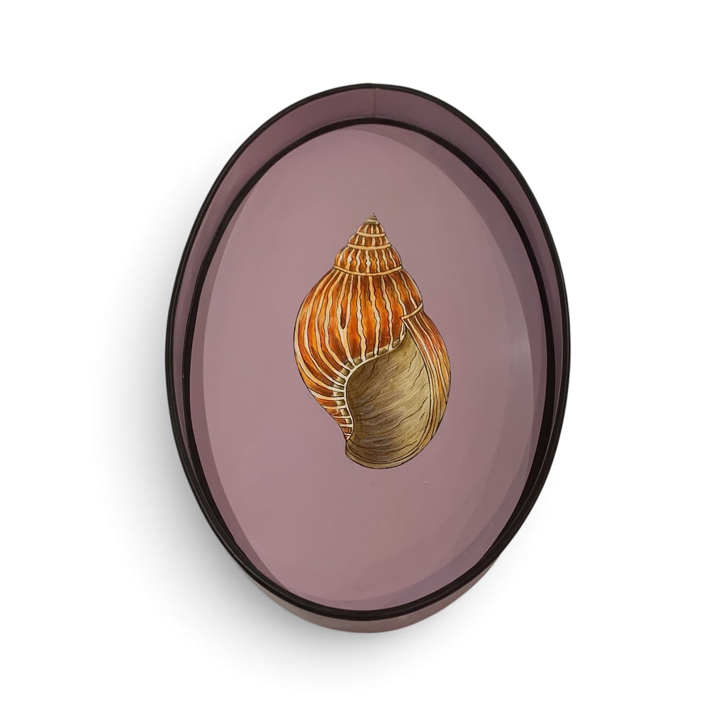 Handpainted Iron Tray - Shell