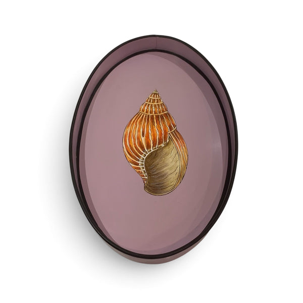 Handpainted Iron Tray - Shell