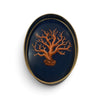 Handpainted Iron Tray - Coral