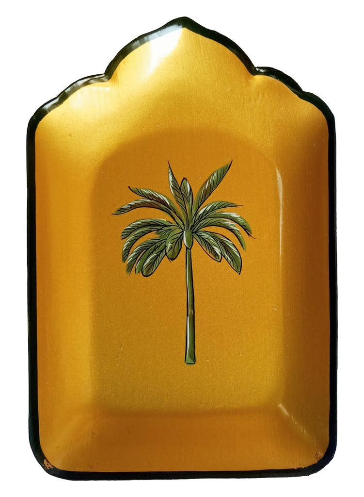 Handpainted Iron Tray - Gold