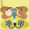 Melody Butterfly Rug - Lemon